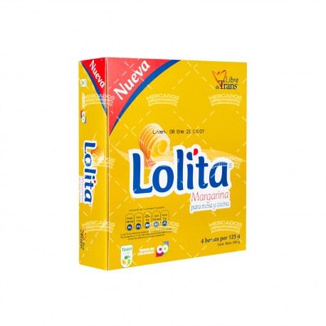 Mantequilla Margarina Lolita 125g x4Und