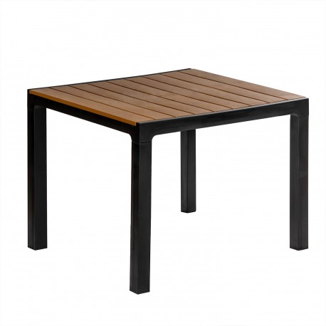 Mesa Madeira Cuadrada Tabaco