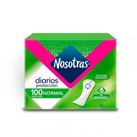Protectores Nosotras Diarios Normal x100 Und
