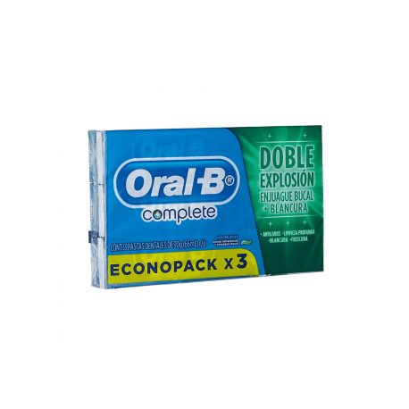 Crema Dental Oral-B Complete Menta Refrescante x 3 Und