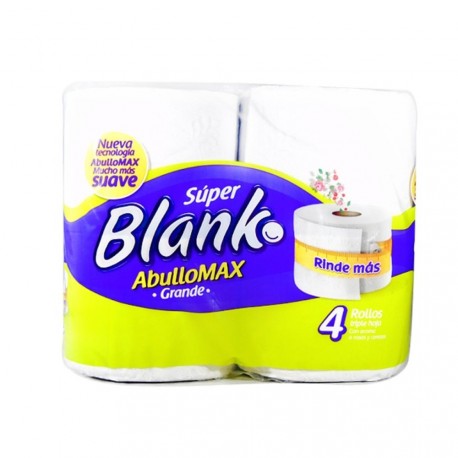 Papel Higiénico Super Blanco Grande Abullonado 4Rx22M