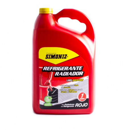 Refrigerante Radiador SIMONIZ Qualitor Rojo 1 galon