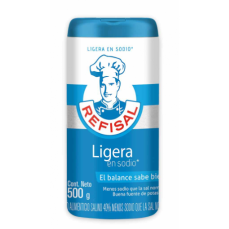 Sal Ligera En Sodio Refisal x 500G