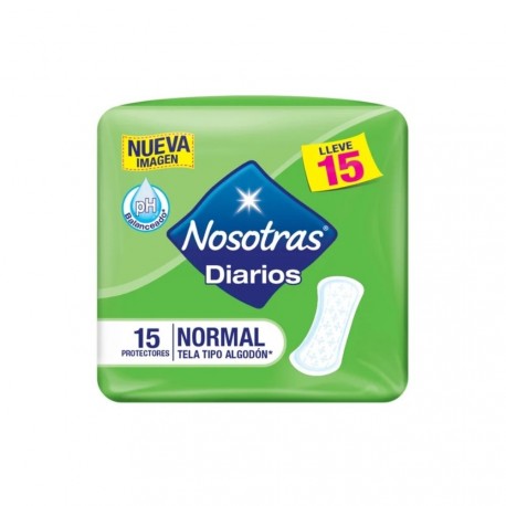  Protectores Diarios Nosotras x15 