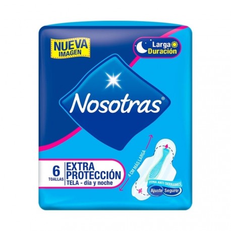 Toalla Higiénica Nosotras Extrema Protección Día-Noche x6