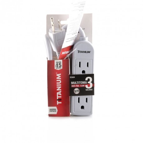 Multitoma Mercury Eléctrica 3 Salidas 0.5m Cable