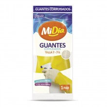 Guantes Corrugados MiDía Talla 7 -7½ 