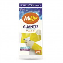  Guantes Corrugados MiDía Talla 8 -8½ 