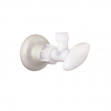 Regulación plástica Corona + acople 1/2 sanitario pqte x6