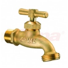 Llave Grival de Jardín Corriente 1/2 X 3/4 Pulgadas Bronce