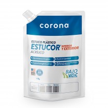 Estuco Corona Plástico Acrílico Estucor X 1Kg