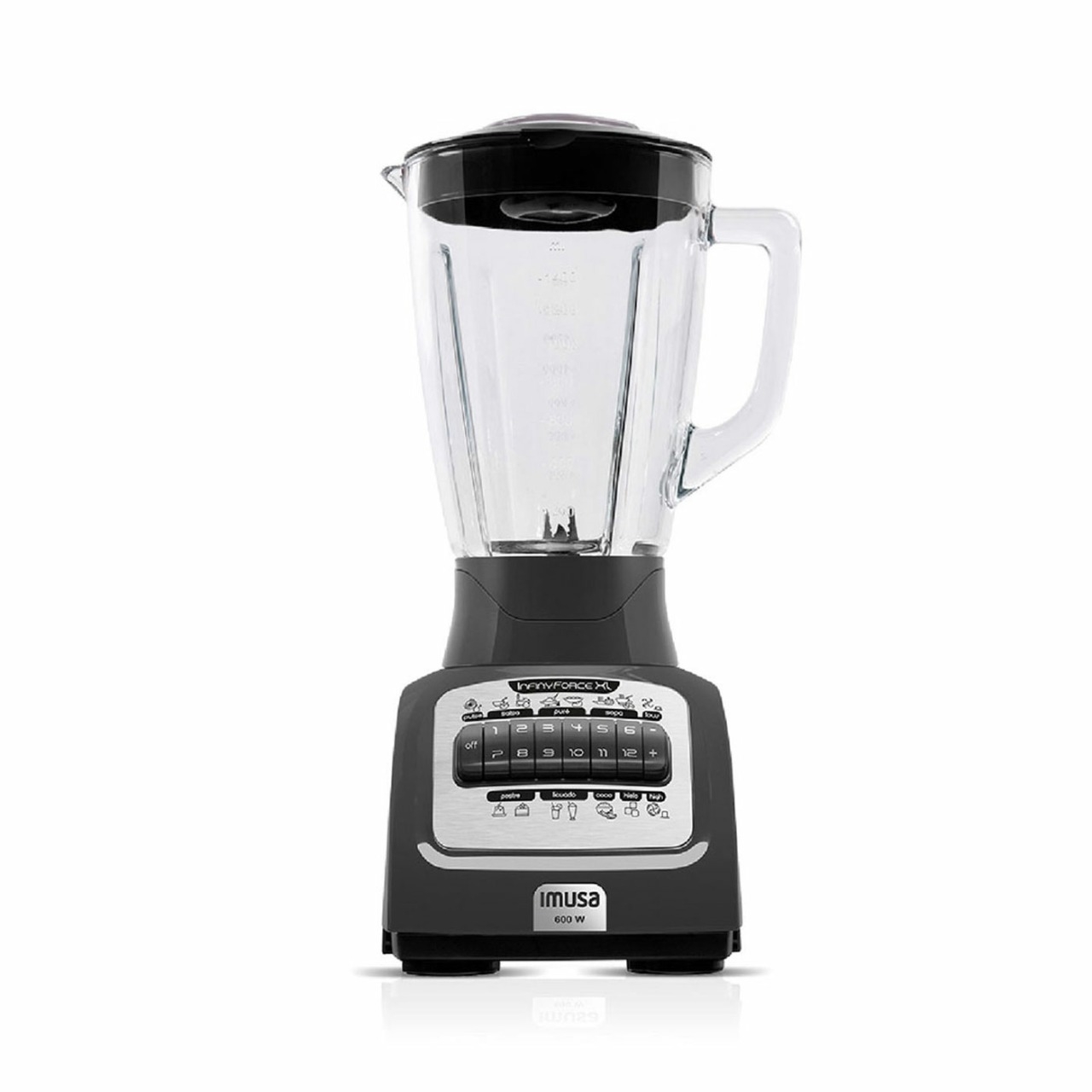 Licuadora IMUSA Infiny Force Negro Licuadora Preparacion Alimentos Cocina Electrohogar